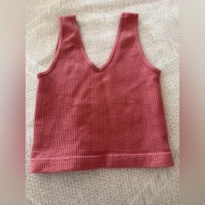 Women's Pink Sleeveless Top